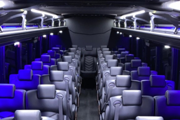 Champaign Charter Bus Interior